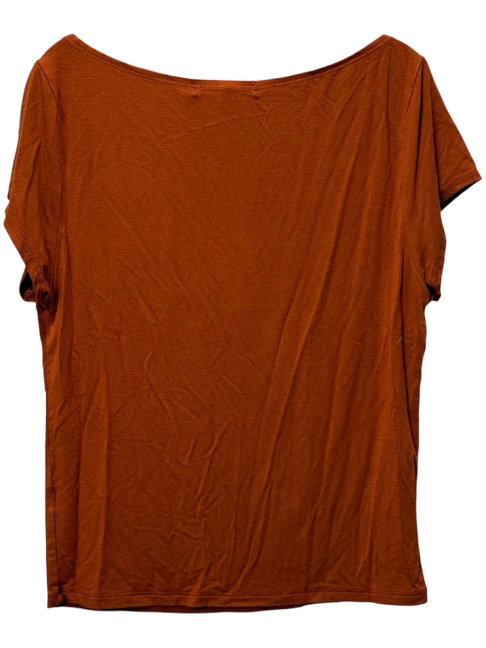 ANTISTAR Rust Colored Scoop Neck Top - Picture 3 of 4